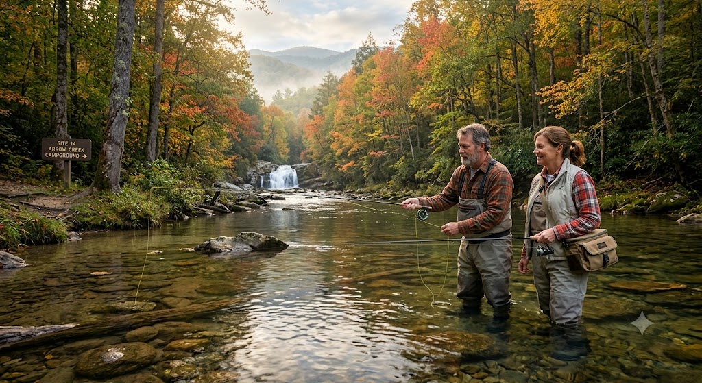 The Best Trout Fishing Spots Near Gatlinburg for Campers