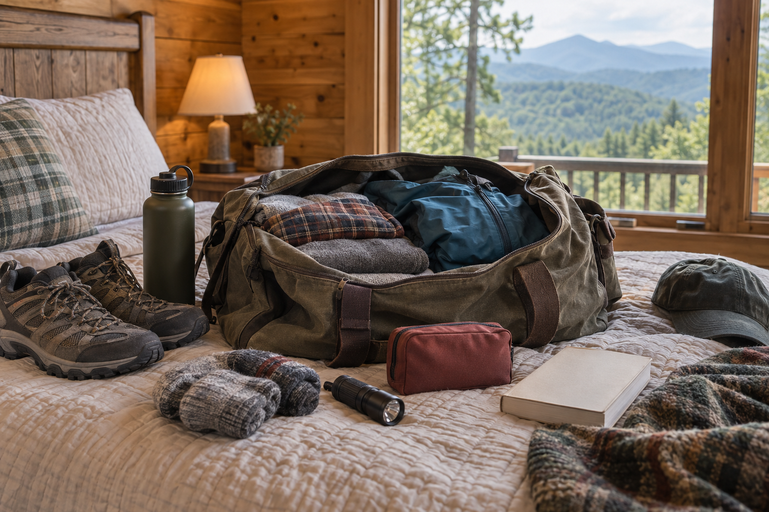 Gatlinburg cabin packing list