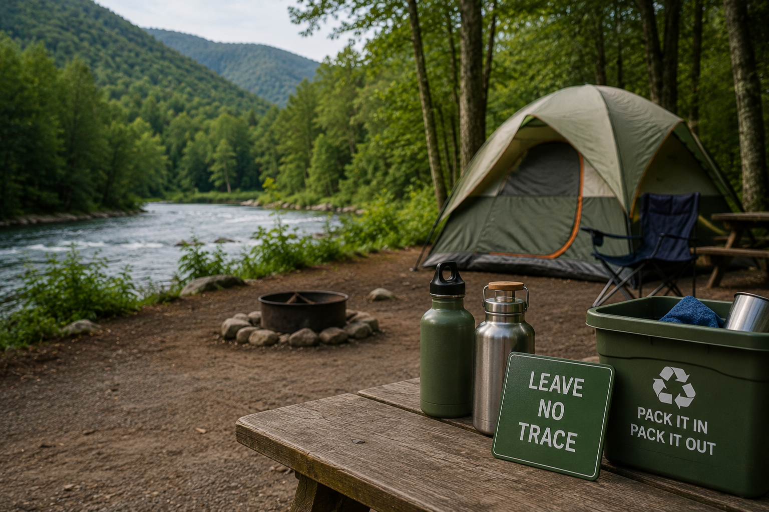 sustainable camping
